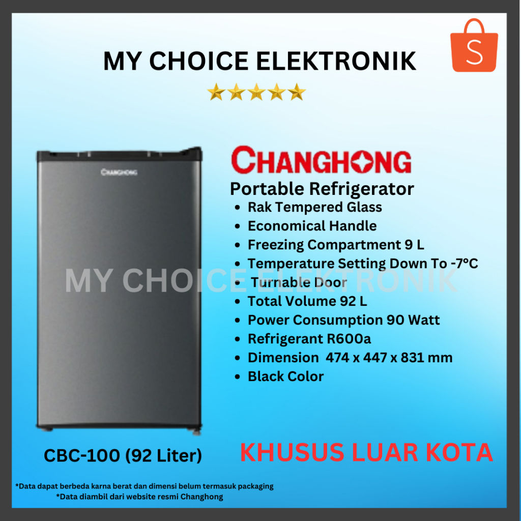 Jual Changhong Kulkas Cbc Via Kargo Khusus Luar Kota Shopee Indonesia