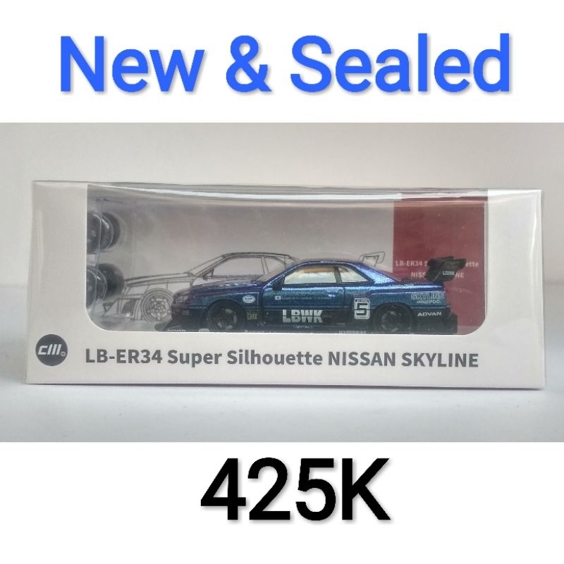 Jual Diecast Mini Scale 64 CM Model Nissan Skyline ER34 LBWK Liberty ...