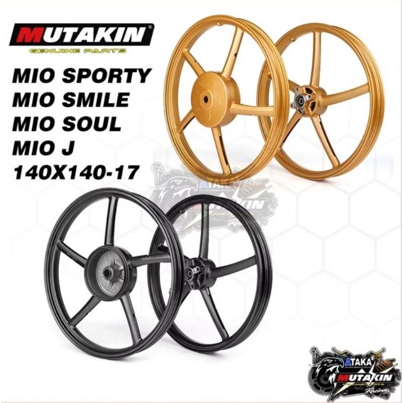 Jual Velg mutakin sp522 mio sporty,smile,soul,fino,nouvo,mio j ...