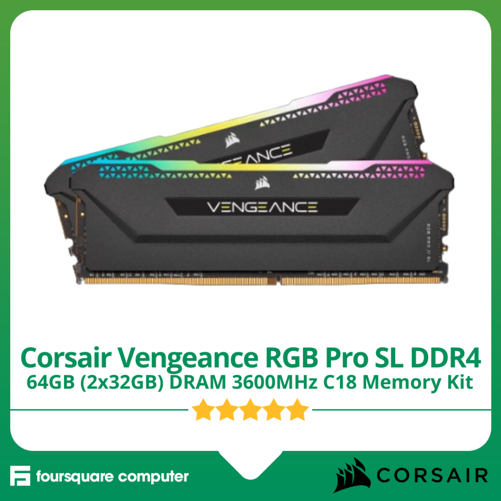Jual Ram Corsair Vengeance RGB Pro SL DDR4 64GB (2x32GB) DRAM PC