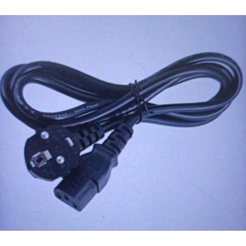 Jual kabel power monitor 3 lubang TEBAL PC komputer UPS power supply ...