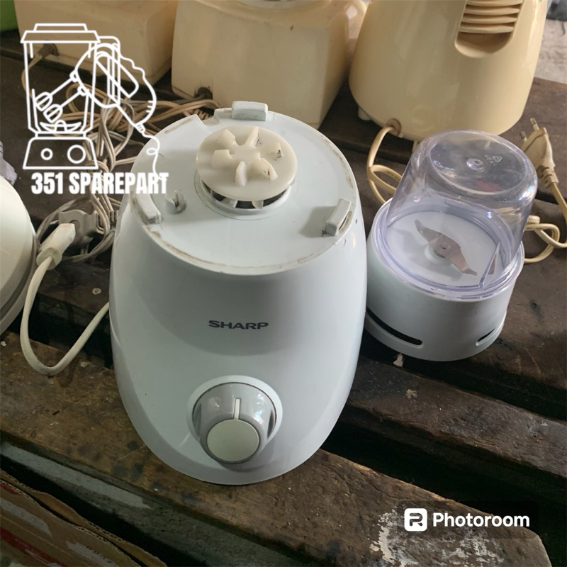 Jual mesin blender sharp EM 120 WH set bumbu kering second original ...