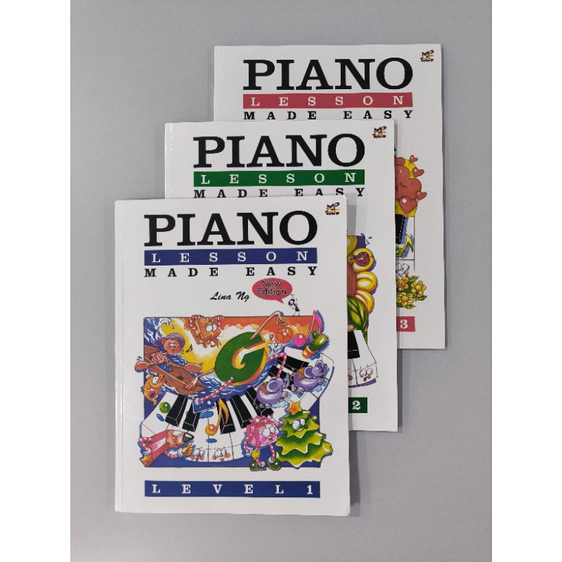 Jual buku piano lesson Made easy level 1 - level 2 - level 3 Lina ng ...