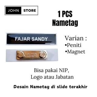 Jual Paket Name tag ASN Terlengkap Golongan 1 (Nametag, Dasi Hitam, Pin ...