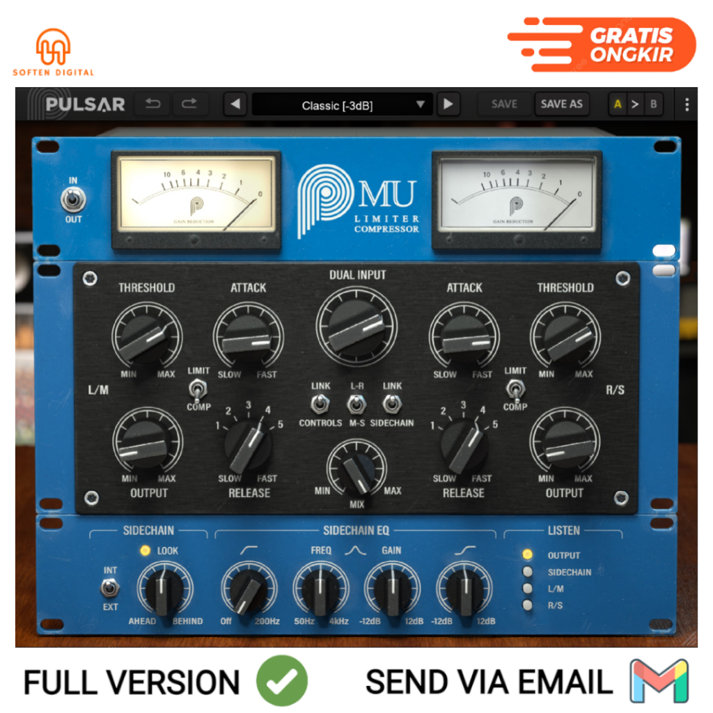 Jual Pulsar Audio - Mu 1 - VST PLugin modern but legendary tube ...