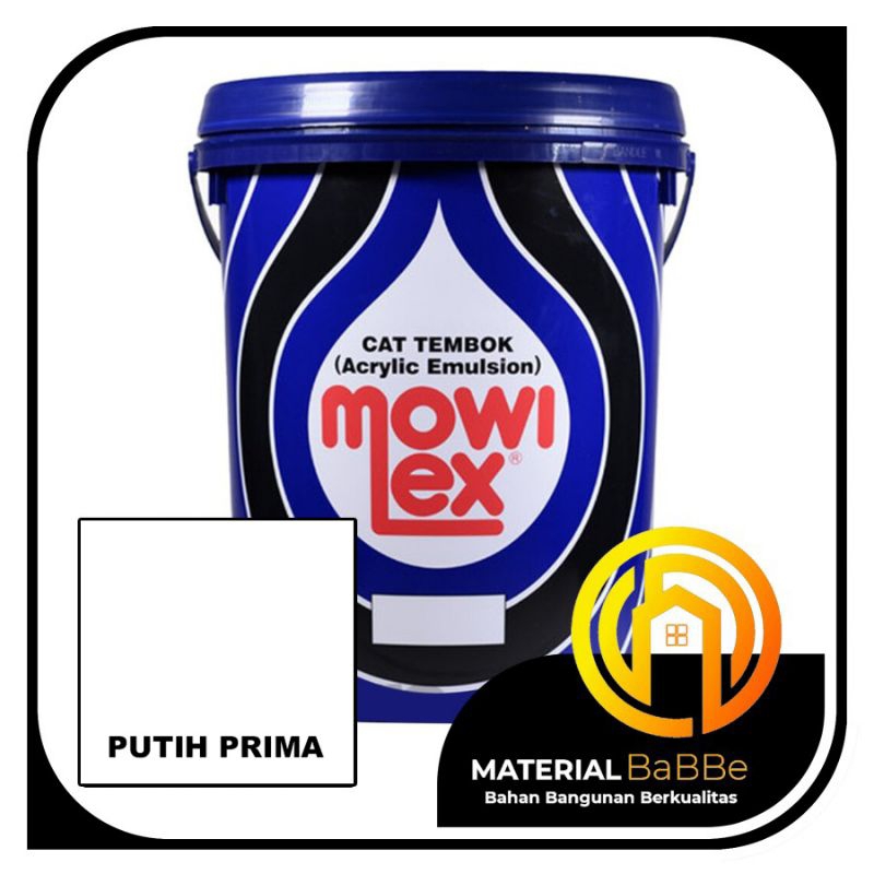 Jual Mowilex Emulsion Putih Prima 20 Liter | Cat Dinding Dalam | Shopee ...