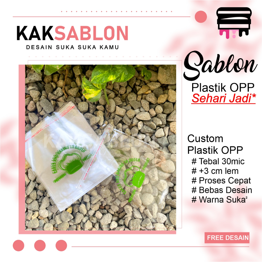 Jual Sablon Plastik Opp 30 Micron Asli Sablon Kemasan Roti Minimal ...