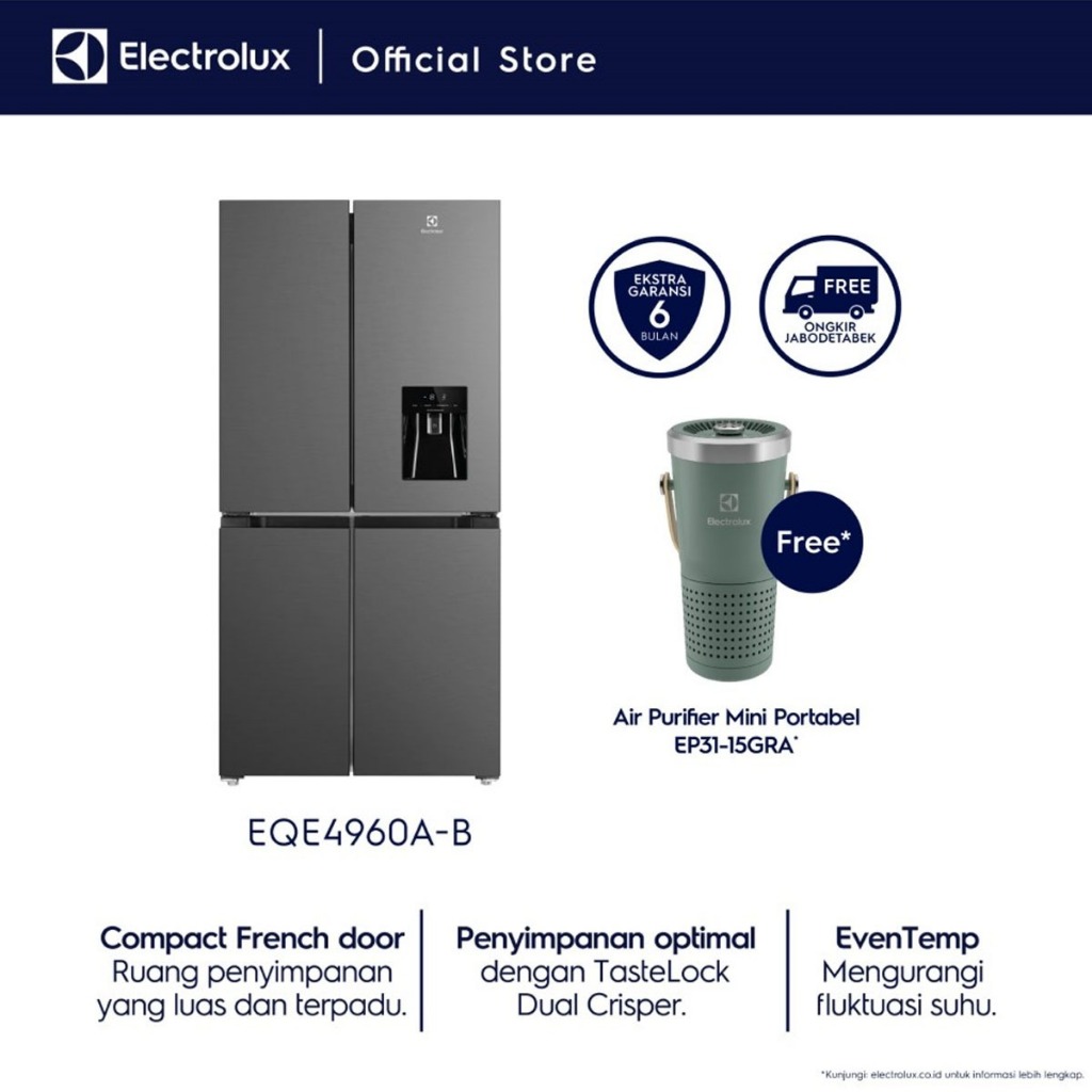 Jual Kulkas ELECTROLUX EQE4960A-B / EQE 4960A-B | Shopee Indonesia