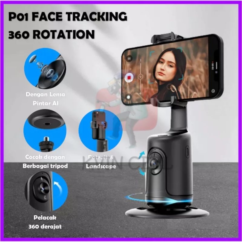 Jual (COD) Auto Face Tracking Smart Gimbal Camera Tripod Sensor ...