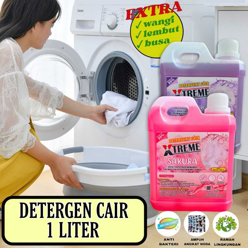 Jual NSM - Detergen Cair 1 Liter Detergen Ampuh Angkat Noda | Shopee