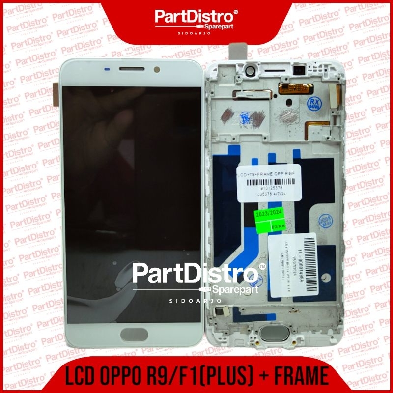 Jual LCD OPPO R9 / F1+ PLUS + FRAME WHITE INCELL | Shopee Indonesia