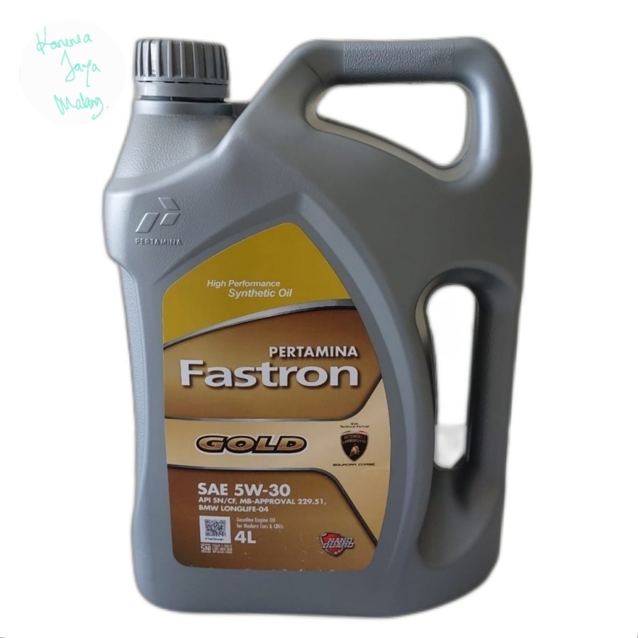Jual OLI PERTAMINA FASTRON GOLD 5W 30 4 liter | Shopee Indonesia