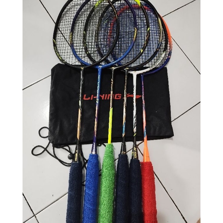 Jual Gratis Packing raket berlogo PBSI terpasang senar RS tarikan 26lbs ...