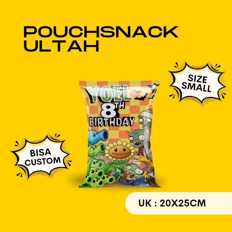 Jual POUCH SNACK JUMBO SIZE KECIL - KEMASAN SNACK ULTAH - GOODIE BAG ...