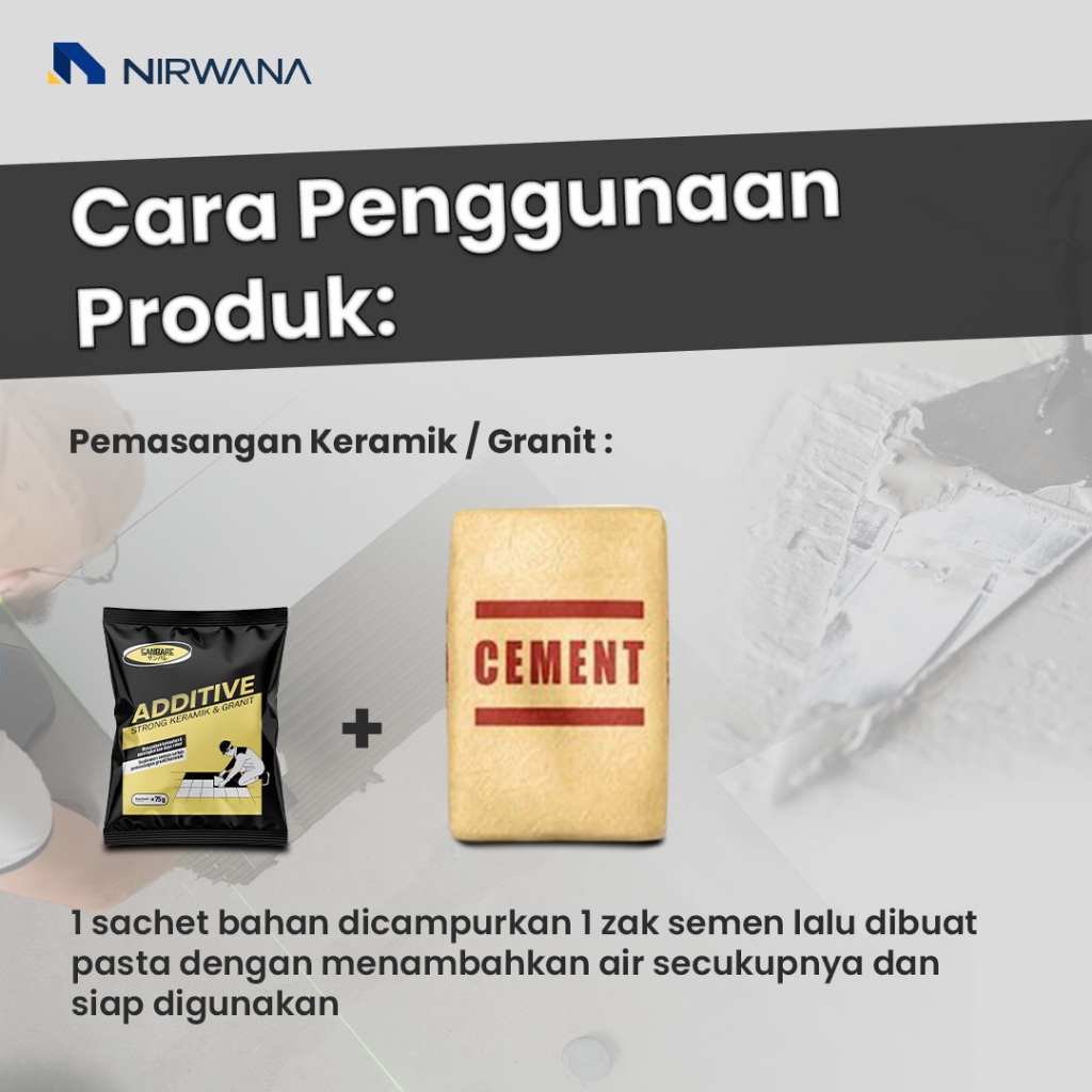 Jual Aditif Perekat keramik/Tile & Granit | Tile On Tile | SANBARE ...