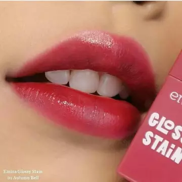 EMINA GLOSSY STAIN 3GR01 Autumn Bell 02 Apple Shower 03 Rainy Hazelrose 04 Peach Sprinkle 05
