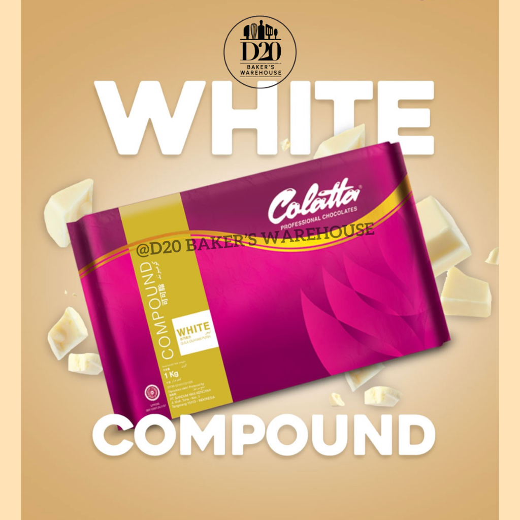 Jual Colatta Chocolate Compound White Coklat 1kg | Shopee Indonesia