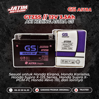 Jual Aki AS ASTRA GTZ5S 12V 3.5Ah Sesuai Untuk Karisma Mio Vario Spin