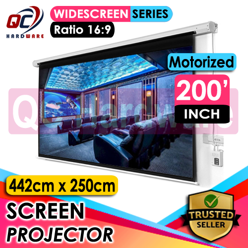 Jual Screen Projector Motorized 200