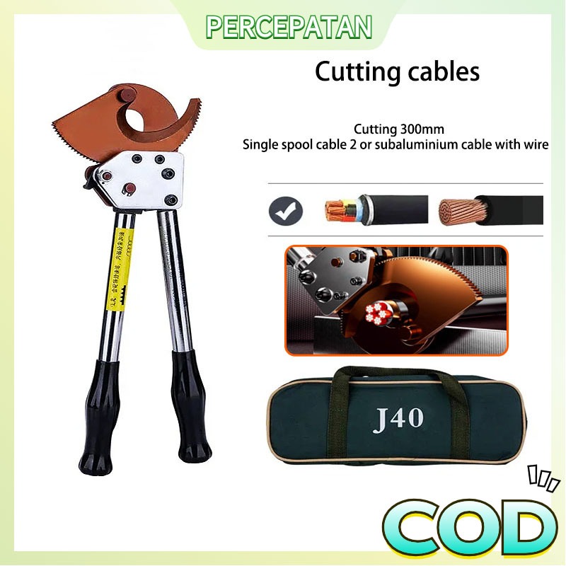 Jual J40 300mm² Ratchet Cable Cutter Alat Mangan Baja Tembaga ...