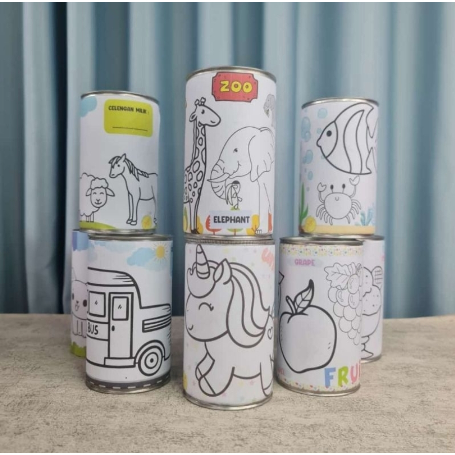 Jual Celengan Lukis Mewarnai Celengan edukasi anak Celengan mewarnai