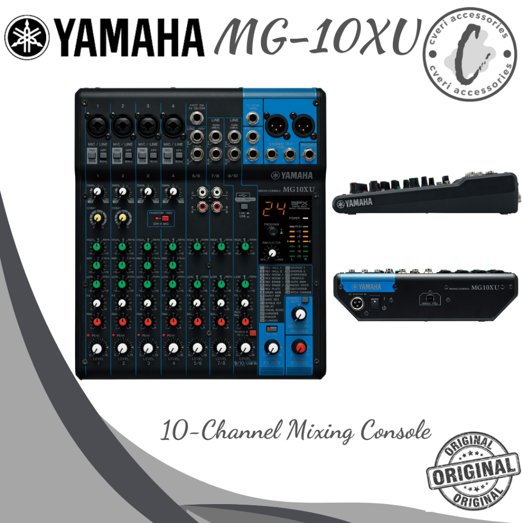Jual Yamaha MG10XU 10-Channel Mixer Audio Original MG-10XU | Shopee ...