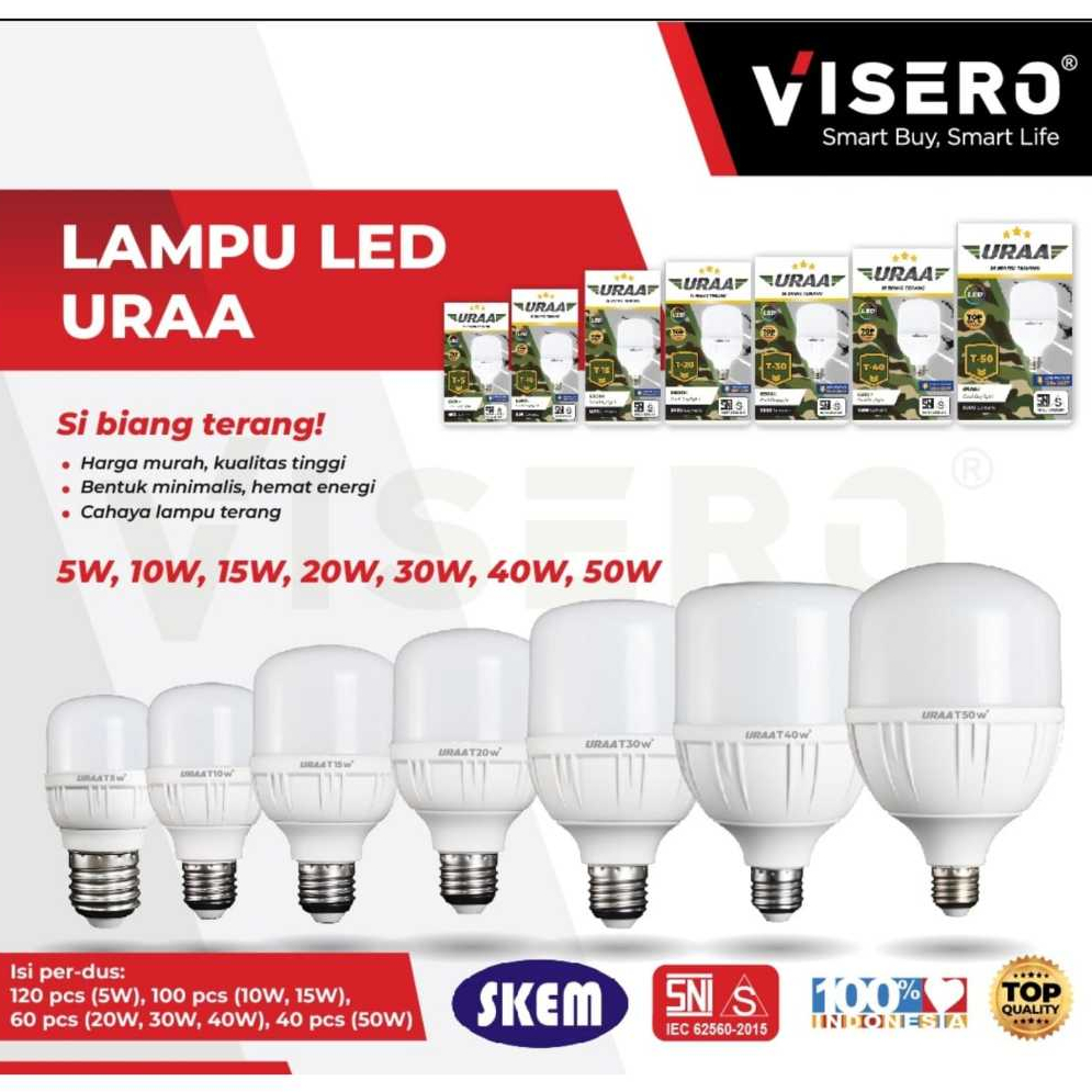 Jual Lampu Kapsul Uraa 5w 10w 15w 20w 30w Lampu Led Kapsul Murah Uraa