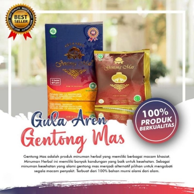 Jual ( PAKET 3 BOX ) GENTONG MAS HERBAL GULA AREN ORIGINAL | Shopee ...