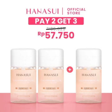 Hanasui Collagen Micellar Cleansing Water Pembersih Wajah Make Up Remover Cleansing Water