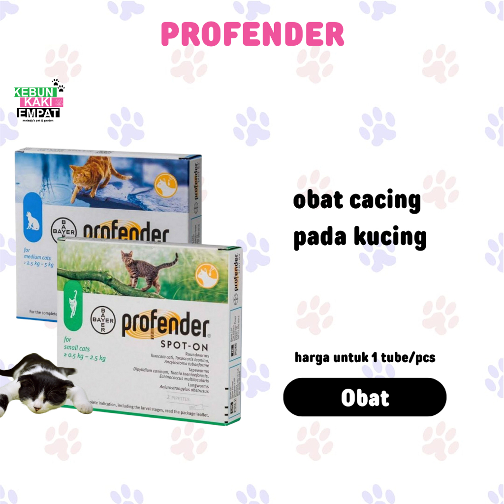 Jual profender elanco cat dewormer obat cacing tetes tengkuk Shopee