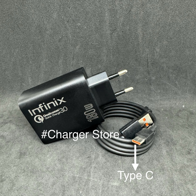 Charger Infinix Hitam 180W 5V 3A Fast Charging Micro USB Type C Fast  Charger