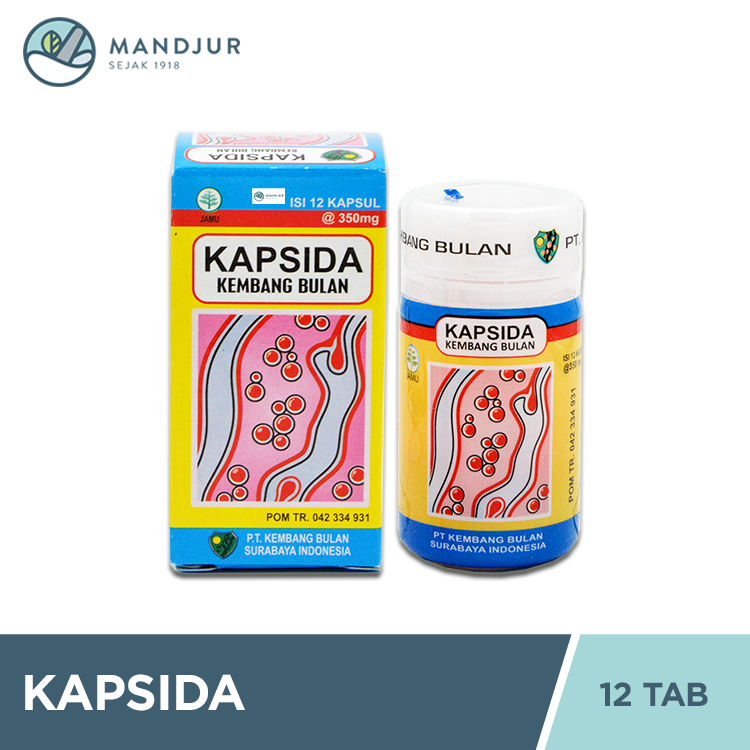Kapsida Kembang Bulan 12 Kapsul - Obat Gatal, Bisul, Jerawat, dan Darah Kotor