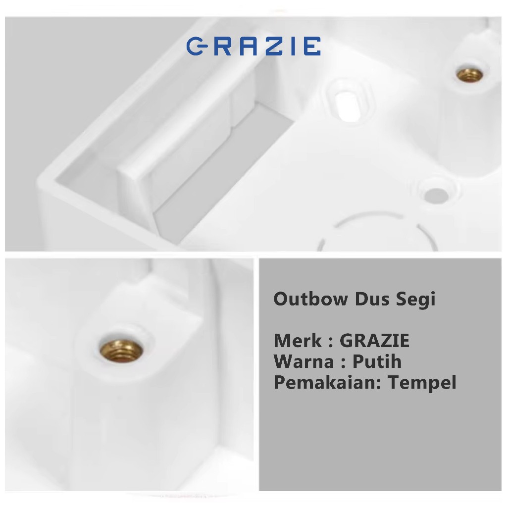Jual Grazie OutBow Dus Tebal / OB Dus / Out Bow Dus Putih Hitam ...