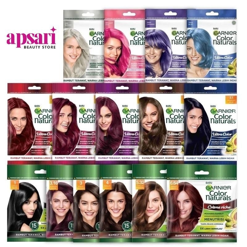 Jual GARNIER-Hair Color Naturals Sachet & Box | Shopee Indonesia