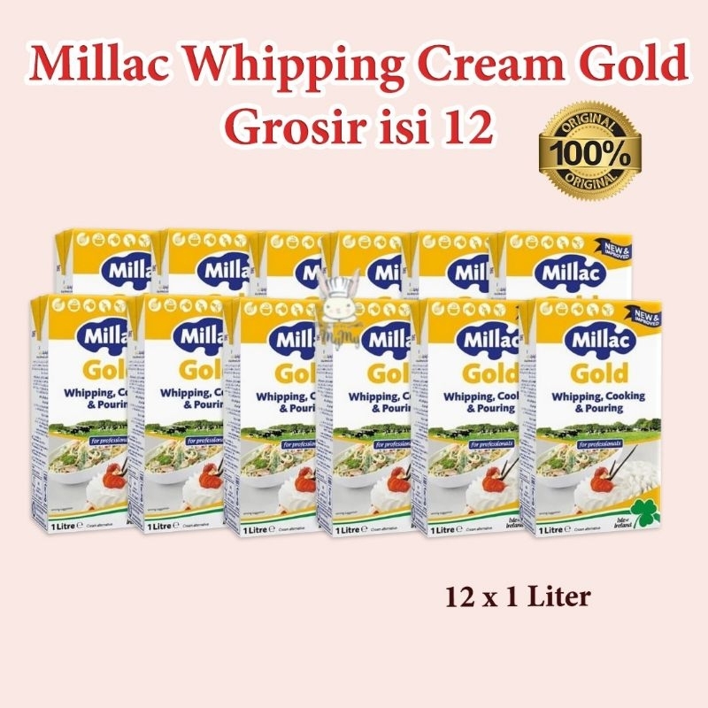 Jual Millac Whipping Cream Gold Grosir 12 pcs | Shopee Indonesia