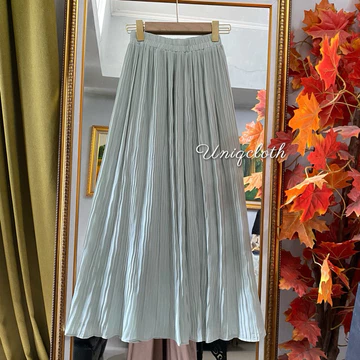 Uniqcloth Agnes Ceruty Skirt Pleats Rok Plisket