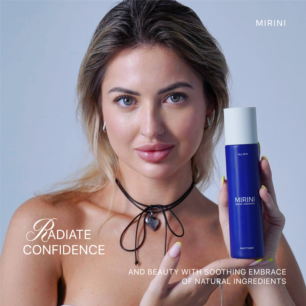 Jual MIRINI Face Toner Snail Mucin + Rice Bran - Toner Wajah untuk ...