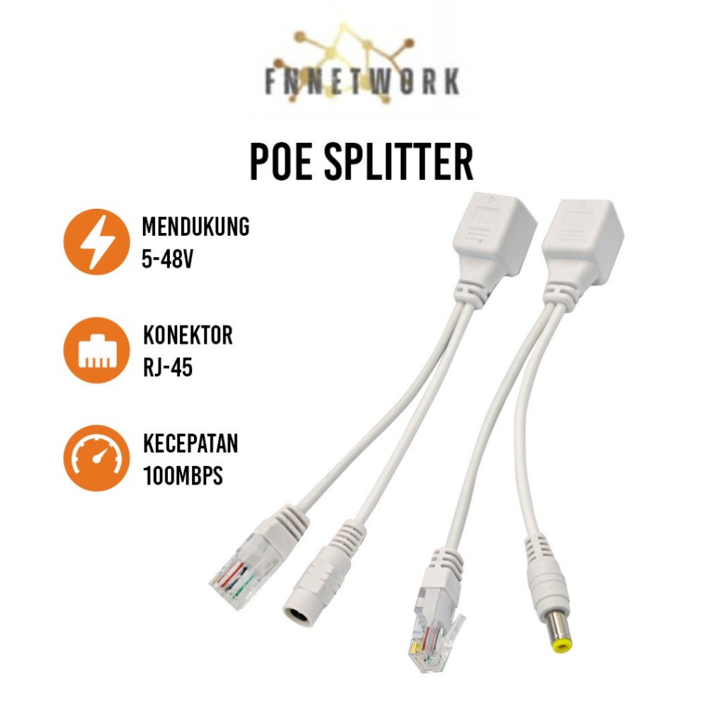 Jual KABEL POE INJECTOR & POE SPLITTER (SET) / KABEL POE SET | Shopee ...