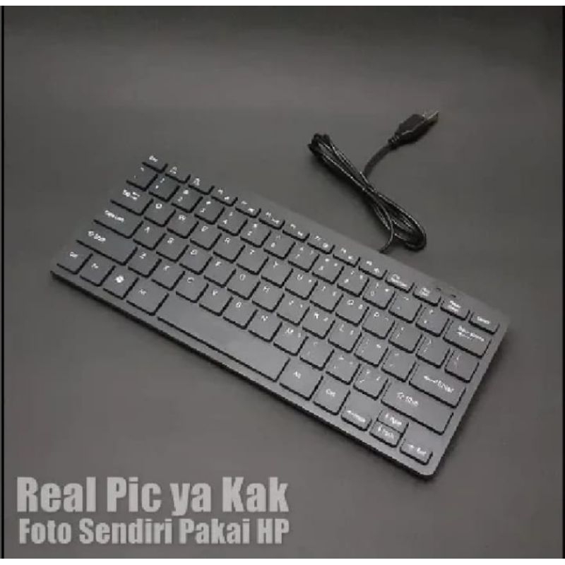 Jual Keyboard Mini K1000 Wired Silent Click | Shopee Indonesia