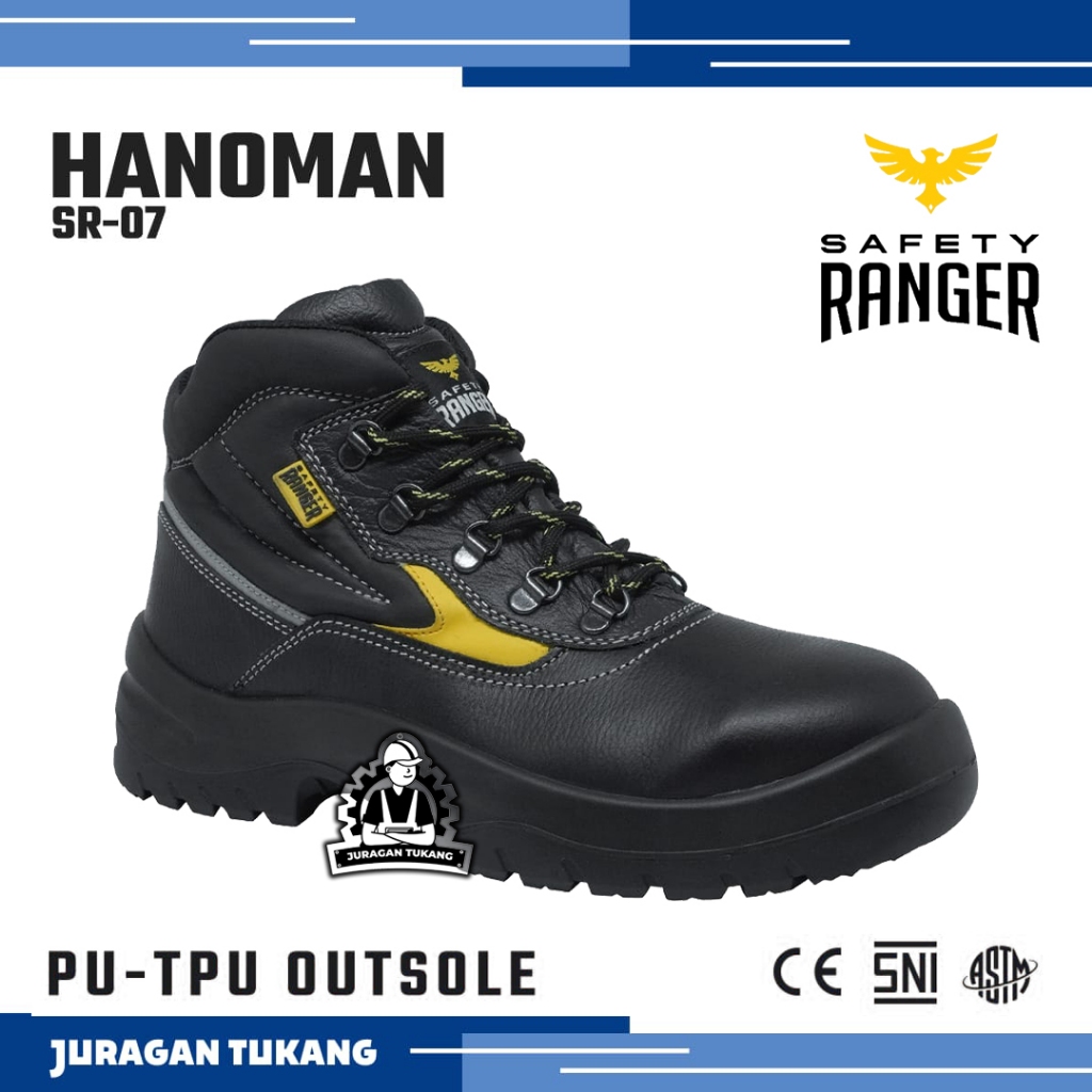 Jual Sepatu Safety Ranger HANOMAN (SR-07) PU/TPU Safety Shoes Ranger ...