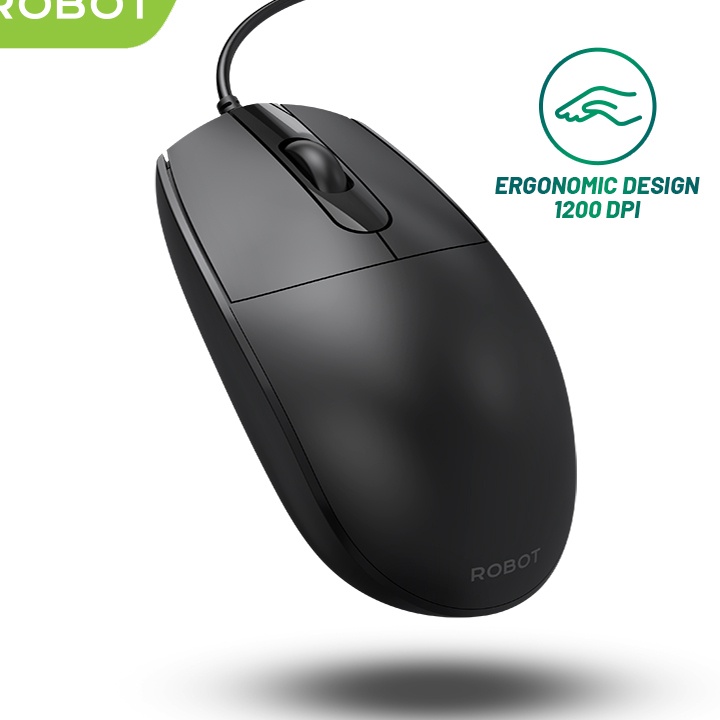 Jual Terbaik ROBOT M12 Mouse Wired Business Office 12DPI Mouse Kabel ...