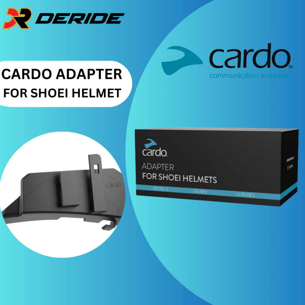 Jual DERIDE CARDO Adapter For SHOEI Helmet Interkom Motor | Shopee ...