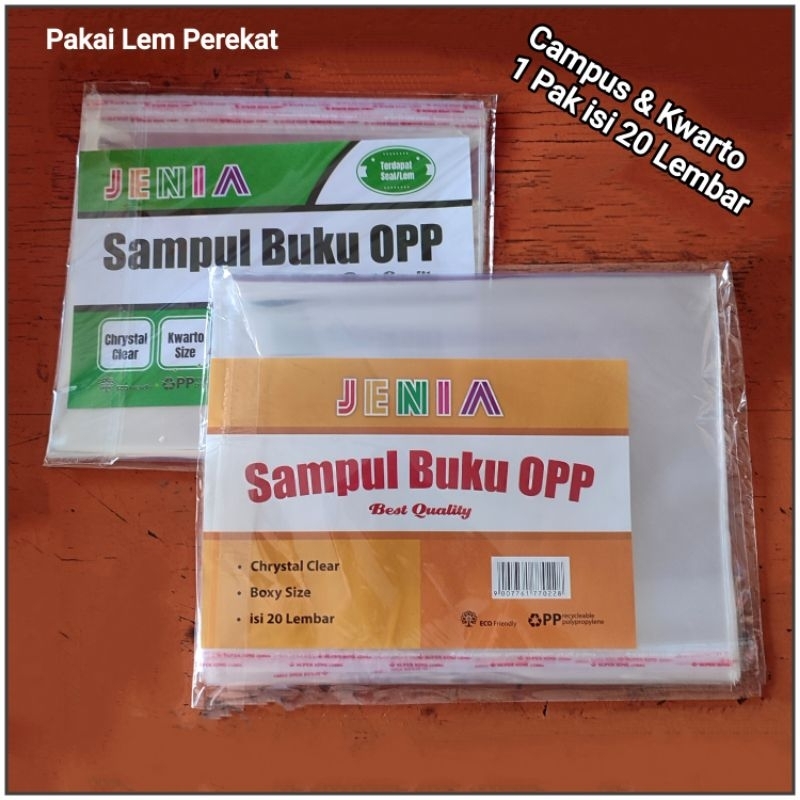 Jual 1 Pak Sampul Buku Tulis Plastik Tebal Isi 20 Lembar Jenia Pakai