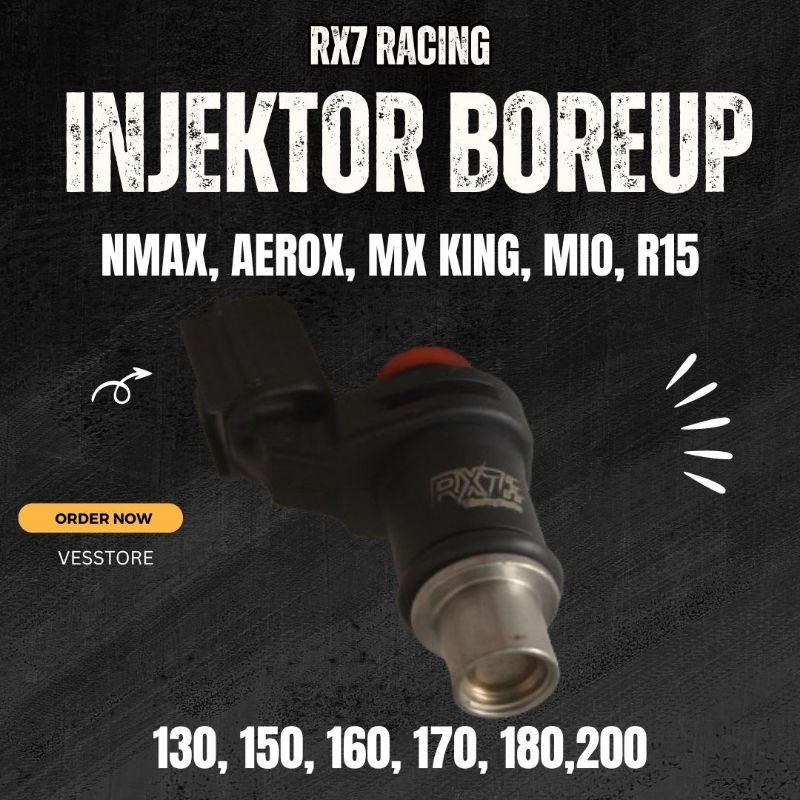 Jual Injektor boreup Rx7 Racing Nmax Aerox Mx king Mio R15 130cc 150cc ...