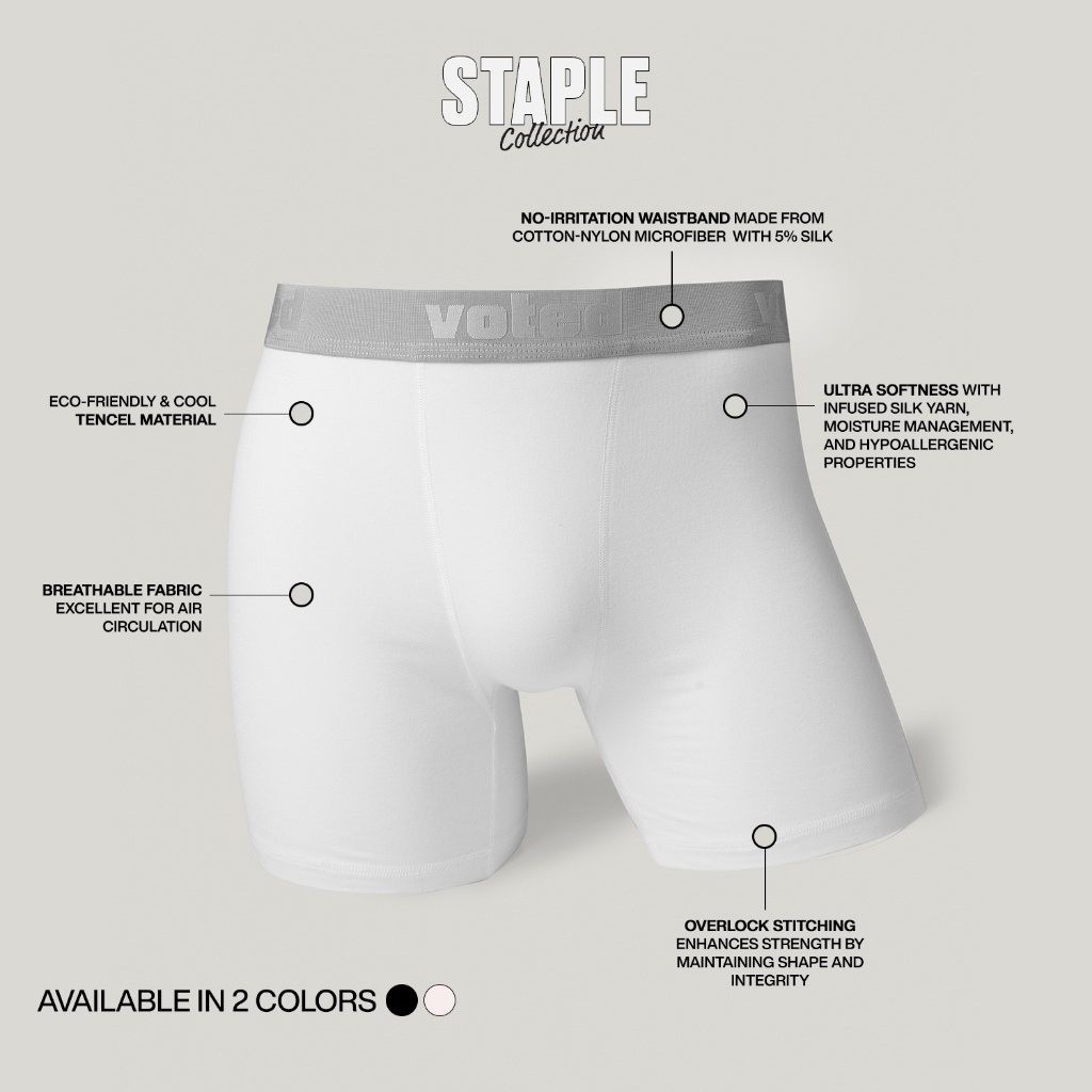 VOTED Staple Underwear Celana Dalam Boxer Brief Tencel