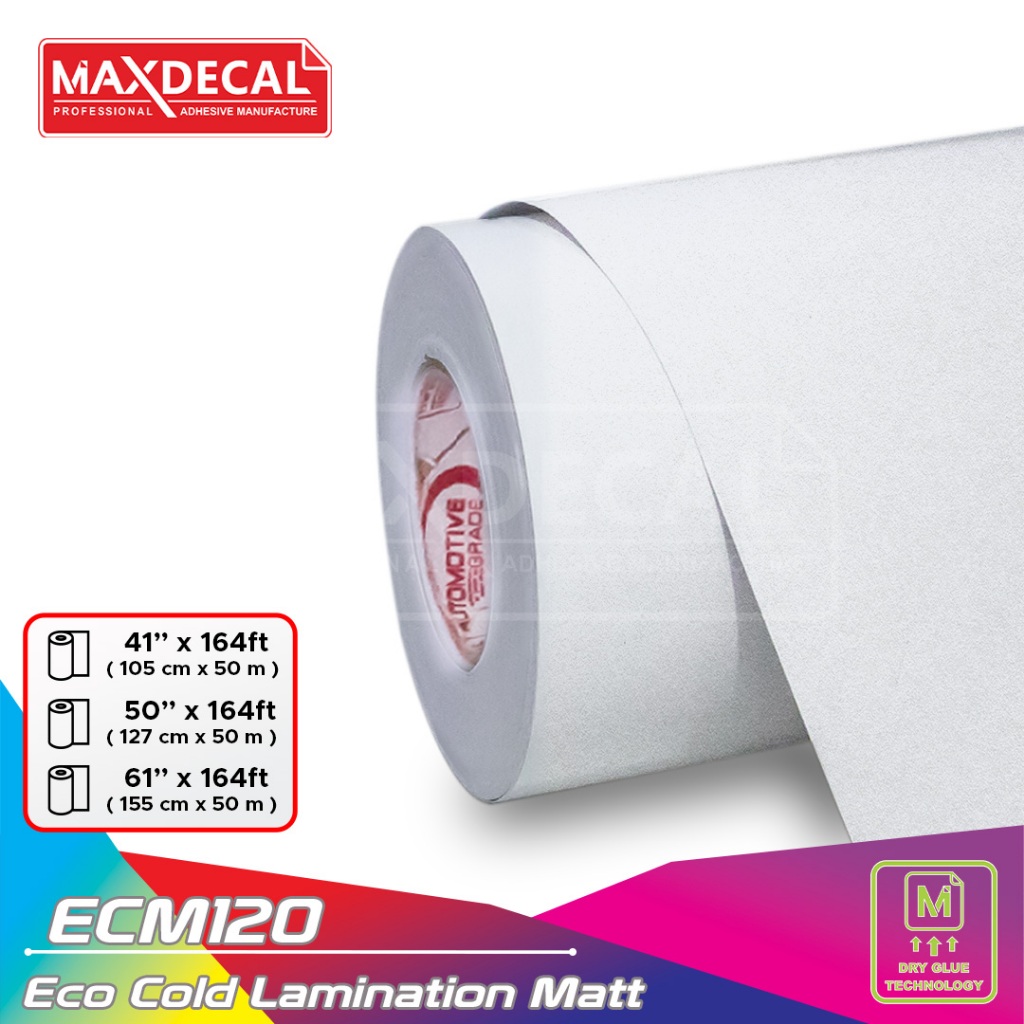 Jual ECL120-127 Roll Laminasi Dingin 120gsm Eco Cold Lamination Film ...