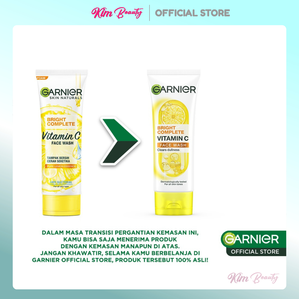 Jual GARNIER BRIGHT COMP FOAM 100ML EB | Shopee Indonesia