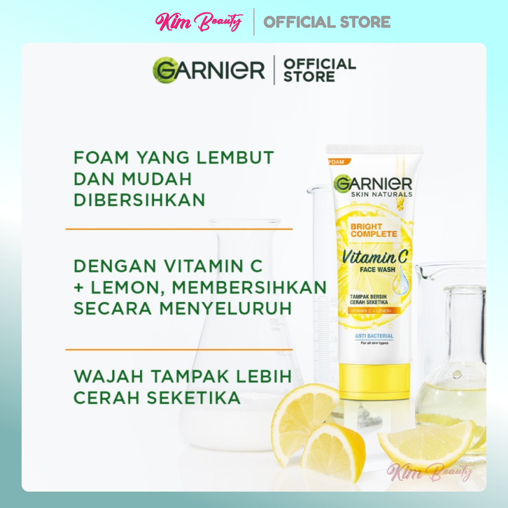 Jual GARNIER BRIGHT COMP FOAM 100ML EB | Shopee Indonesia
