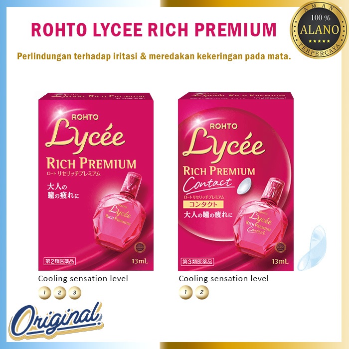 Jual Rohto Lycee Rich Premium Eyedrops Original Japan Shopee Indonesia