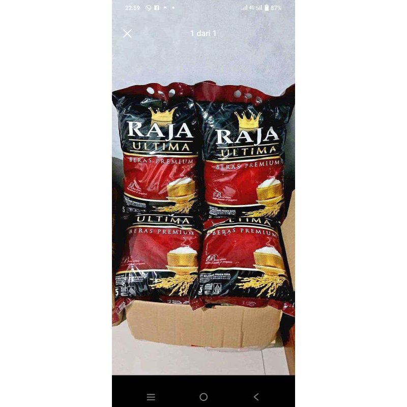Jual beras premium kemasan 5kg raja ultima | Shopee Indonesia